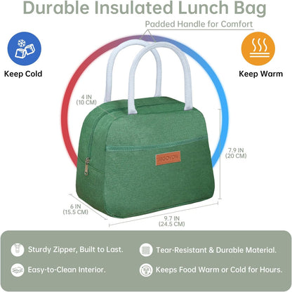 JBGOYON Bento Box and Lunch Bag Set, Leak-Proof Lunch Box for Adults and Kids with Built-in Utensils, Insulated for Work School Travel, Microwave & Dishwasher Safe, All-in-One (Purple)
