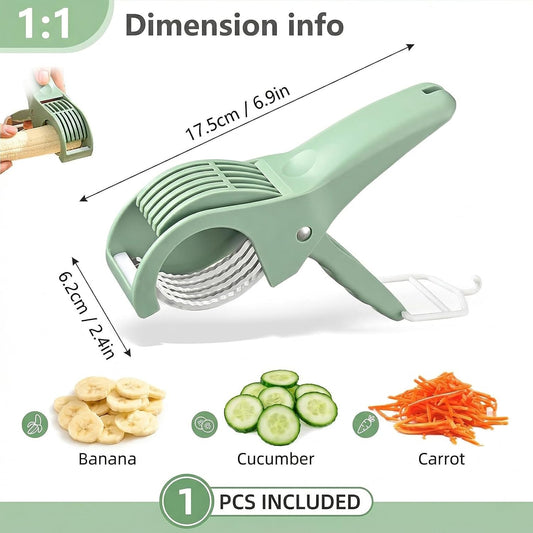 Banana Slicer 1 Pc Green ABS Stainless