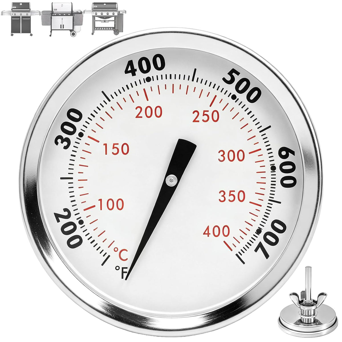 60540 Temperature Gauge for Weber GS4 Spirit II/I 200/300 SER & 22" Kettles