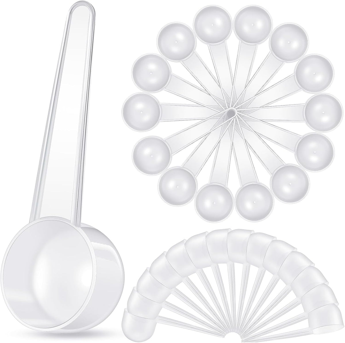 Meanplan Plastic Tablespoons Measuring Spoons, Pink