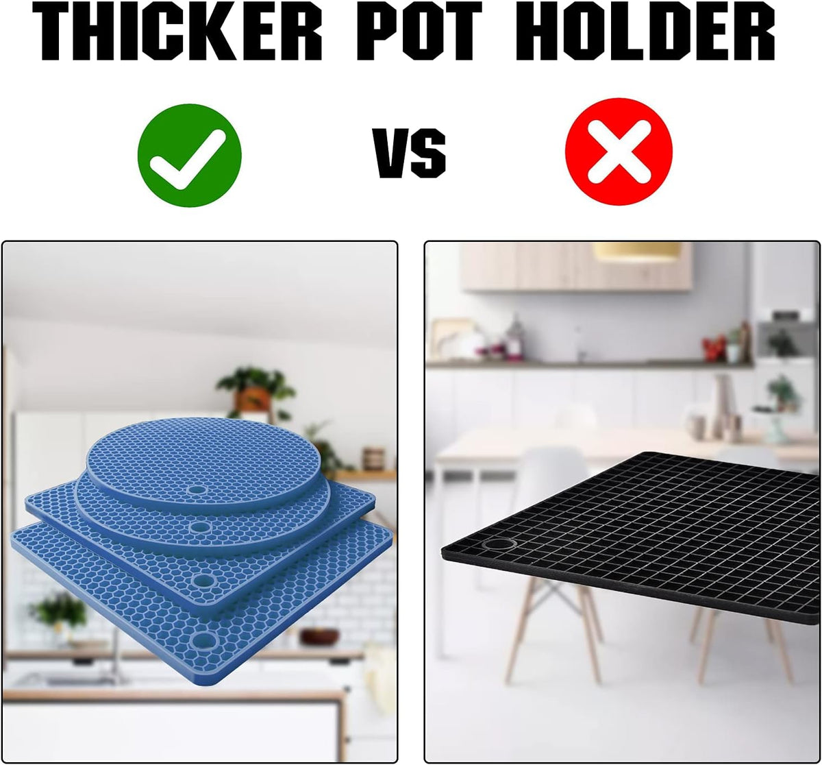 Joyhalo 4 Pack Trivets for Hot Dishes