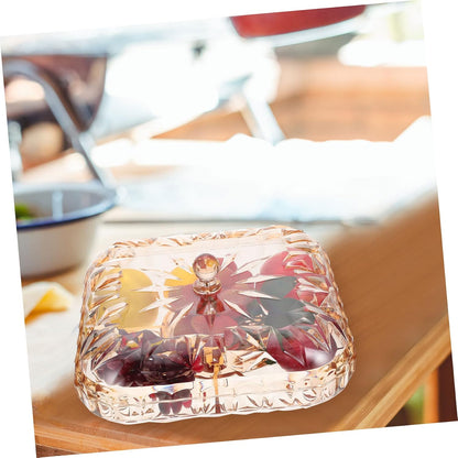 Sturdy Relish Tray with Lid Perfect for Dry Fruit Snacks Candy European Style Snack Box Dried Fruit Desktop Box