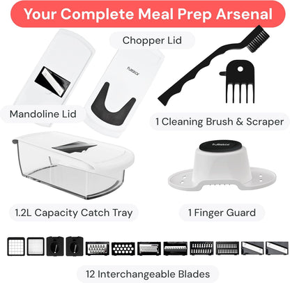 Fullstar Pro Core Vegetable Chopper & Mandoline Slicer, 6-in-1 Kitchen Tool
