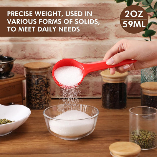 Teenyyou 10 Pcs 2 oz Foodservice Products Spoons with Short Handle, Red