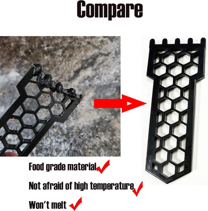 2Pcs Scraper Tool for Ninja Woodfire Grill, Kitchen Grill Cleaning Scraper Accessories for Ninja Woodfire Grill,(Won't melt)