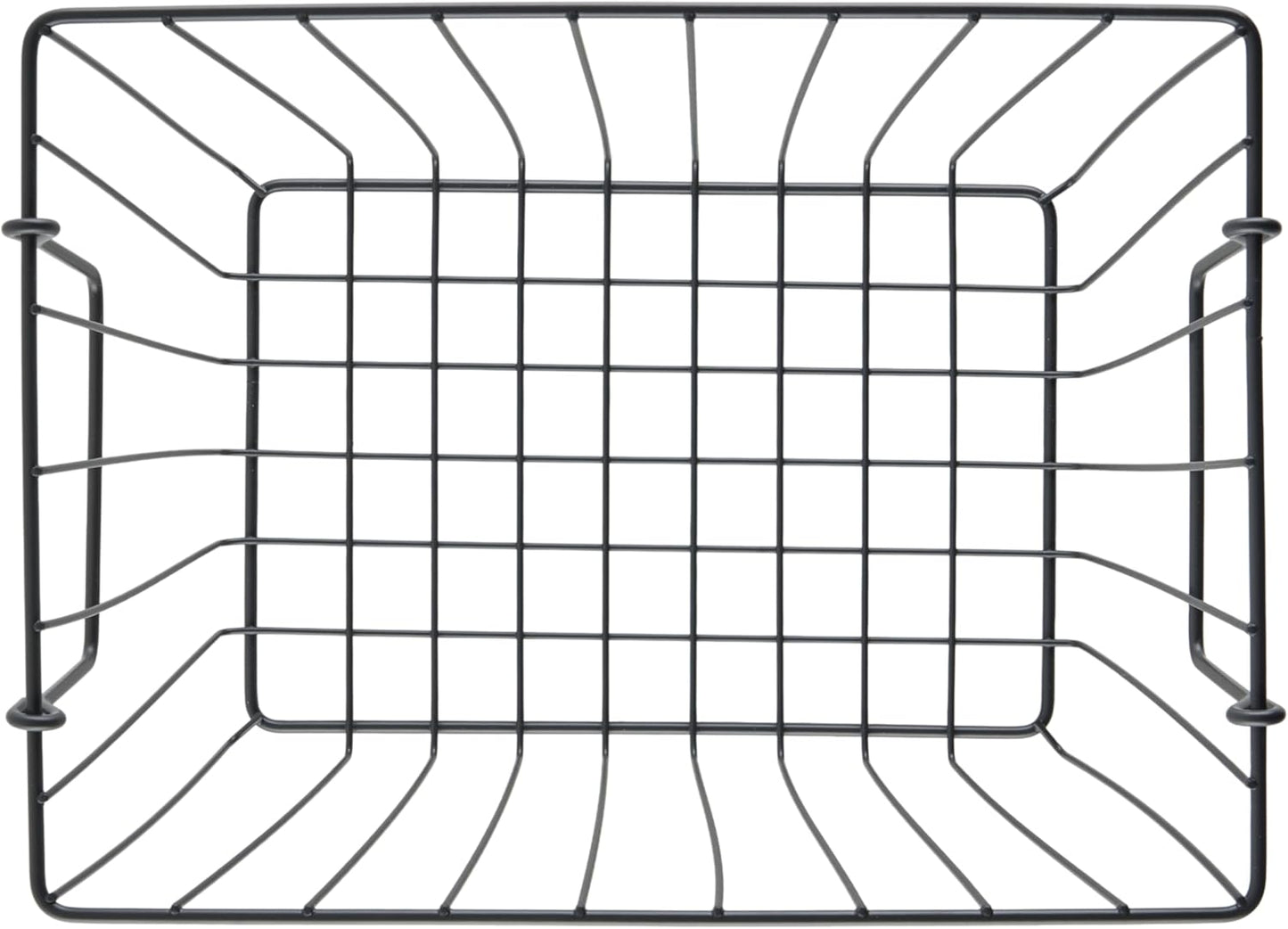 G.E.T. WB-315-MG Heavy Duty Iron Wire Utility Storage Basket/Bin with Handles, 11" x 8" x 8"