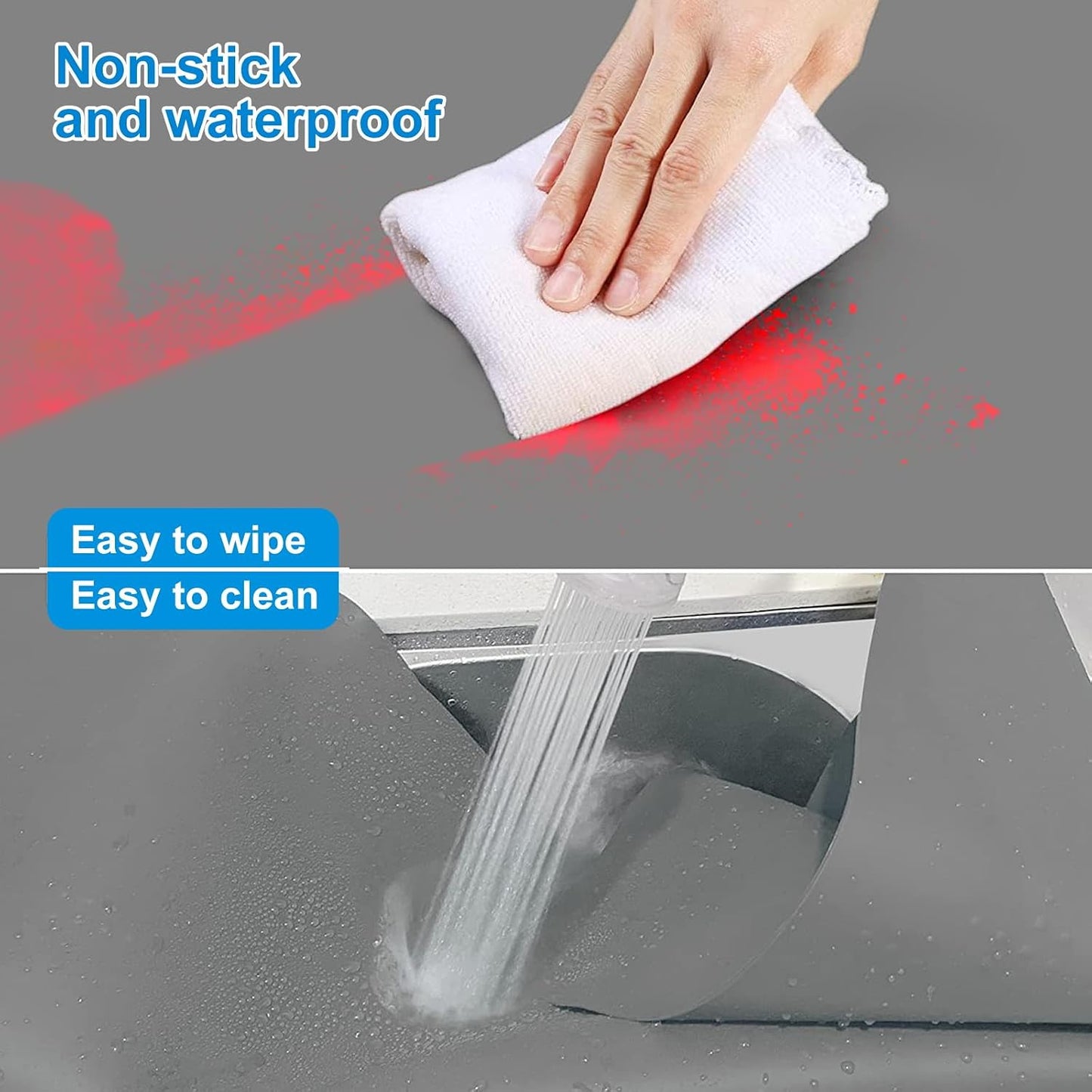 AECHY Extra Large Silicone Mat 78.74”x19.69”x0.08”, Multipurpose Silicone Mat Thick Heat Resistant Mat Shipped Rolled Up Kitchen Counter Mat Nonslip Silicone Mats for Kitchen Counter Translucent