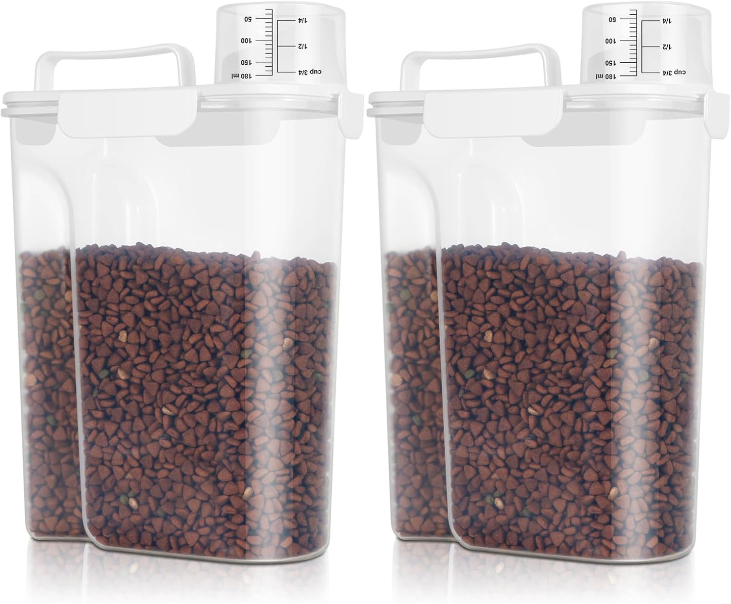 TBMax 10 Lbs Cat Dog Food Storage Container, 2026 Upgraded Large Pouring Container for Pet Food Storage, Bird Seed Dispenser, Portable Travel Kibble Holder -Dark Green