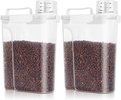 TBMax 10 Lbs Cat Dog Food Storage Container, 2026 Upgraded Large Pouring Container for Pet Food Storage, Bird Seed Dispenser, Portable Travel Kibble Holder -Dark Green