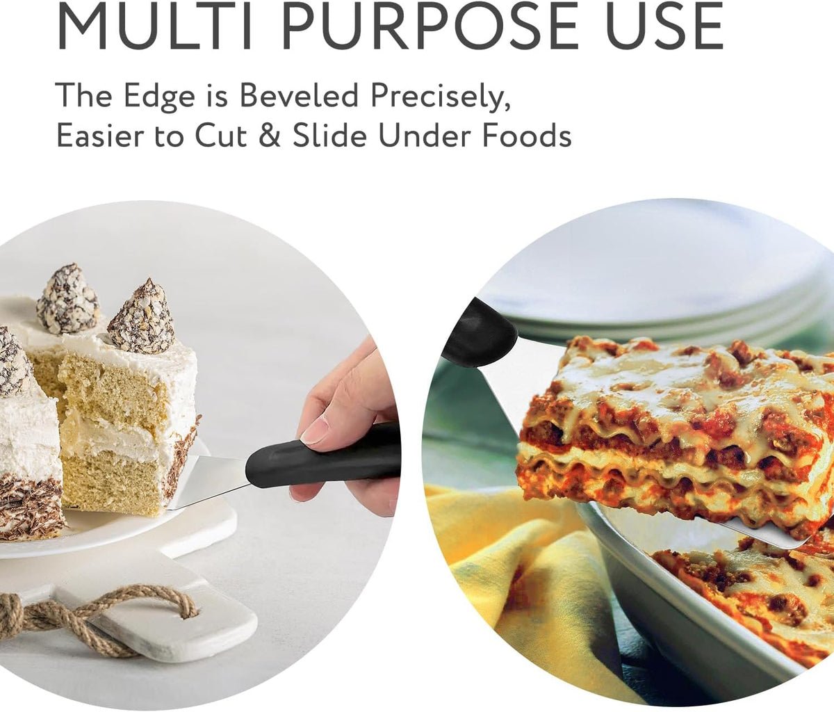 Small Spatula | Mini Stainless Steel Turner For Kitchen Use | Mini Metal Utensil For Cooking Brownie, Cookie, Lasagna and More | Pie Server Lifter | Cake & Pancakes Serving Spatulas