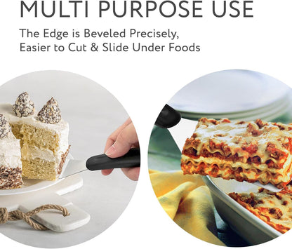 Small Spatula | Mini Stainless Steel Turner For Kitchen Use | Mini Metal Utensil For Cooking Brownie, Cookie, Lasagna and More | Pie Server Lifter | Cake & Pancakes Serving Spatulas