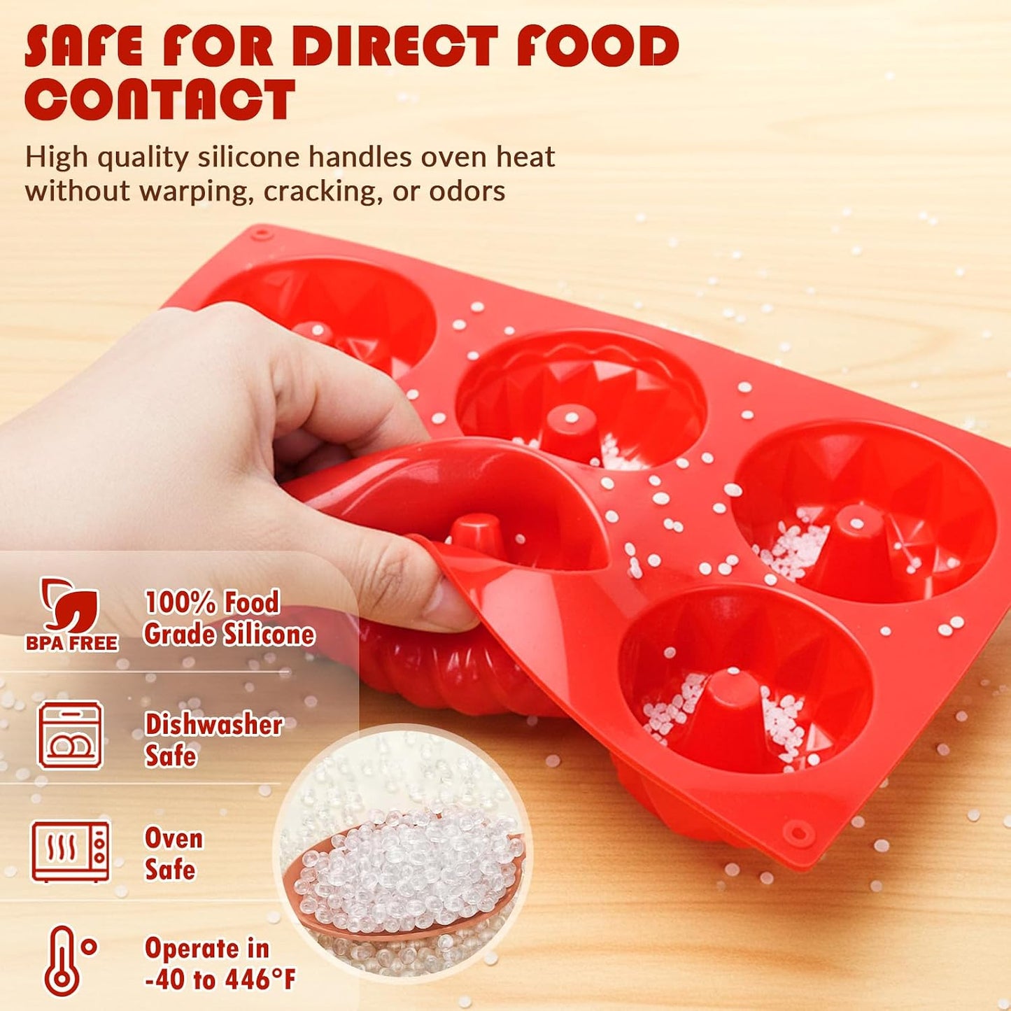 HKNMTT Silicone Muffin Pan for Baking, Cupcake Egg bites Brownie Mold 12 Cup Regular Size, Oven Safe BPA Free kitchen Appliances