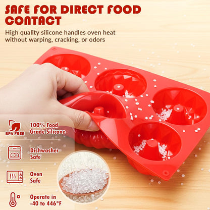 HKNMTT Silicone Muffin Pan for Baking, Cupcake Egg bites Brownie Mold 12 Cup Regular Size, Oven Safe BPA Free kitchen Appliances