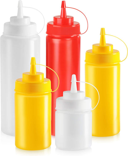 New Star Foodservice Squeeze Bottle, 12 oz, Red