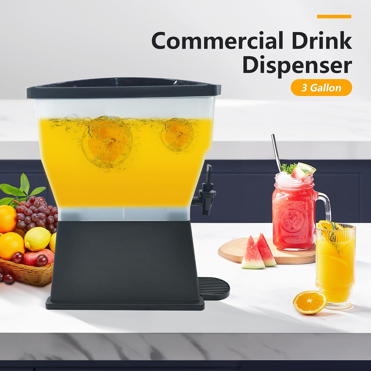 Juicer Dispenser for Home and Kitchen,7 Gallon Iced Beverage Dispenser,Drink Dispenser For Parties
