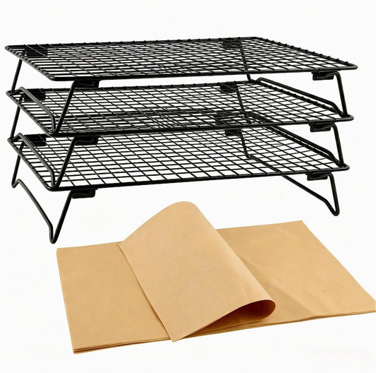 Cooling Racks for Cooking and Baking, 3-Tier Heavy-Duty Wire Cooling Rack