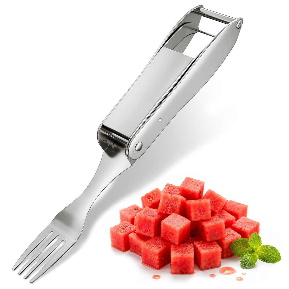3-in-1 Watermelon Cutter Slicer Tool, Stainless Steel Kitchen Gadget