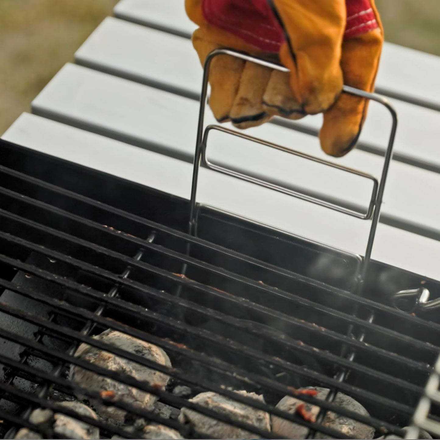 Barrel Charcoal Grill, Outdoor BBQ Smoker, 737 Sq. In. Cooking Area, Adjustable Charcoal Pan, Warming Rack, Front & Side Table, Storage Shelf, Enameled Steel Wire, Backyard, Patio (Large)
