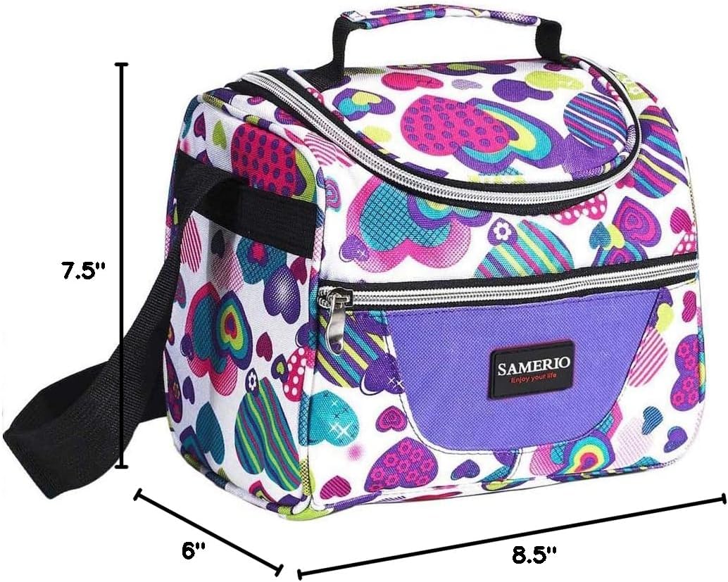 Lunch Bag for Kids Coole Lunch Box Tote for Women Girls Boys Children Student Insulated Bento Bag for School Work Picnic Outdoor Activities