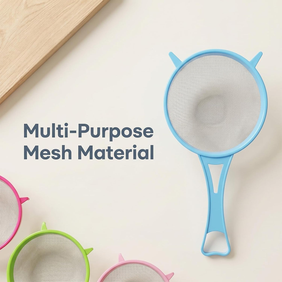 4 Pcs Plastic Strainer Plastic Colander Strainer for Kefir Grains