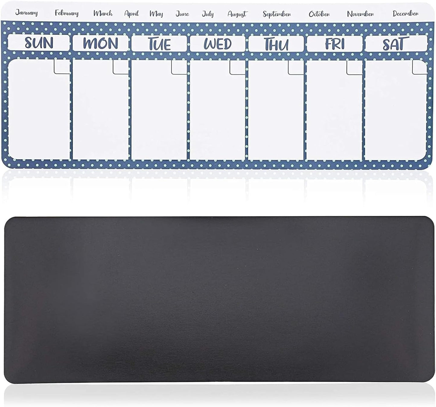Juvale Dry Erase Weekly Calendar Magnet - Magnetic Calendar for Refrigerator - Dry Erase Weekly Planner - Desk Decor & Office Desk Accessories - 11"x 4.2", Pack of 4