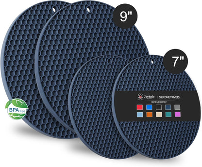Joyhalo 4 Pack Trivets for Hot Dishes