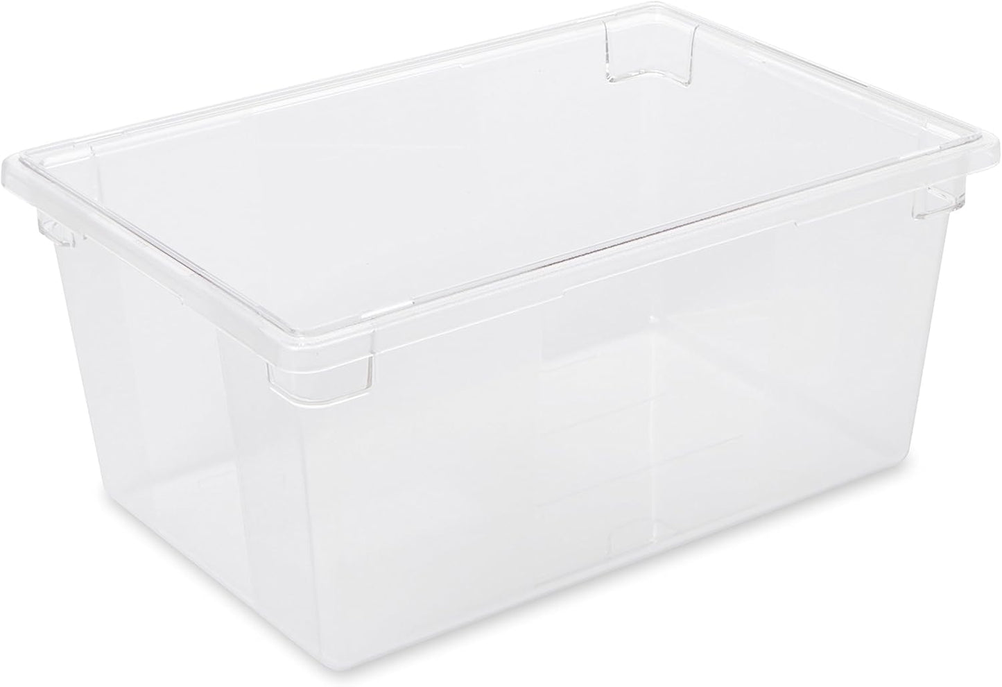Rubbermaid Commercial Products Polycarbonate Food Storage Box/Tote, 2 Gallon, Clear, for Restaurant/Kitchen/Cafeteria