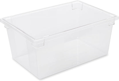 Rubbermaid Commercial Products Polycarbonate Food Storage Box/Tote, 2 Gallon, Clear, for Restaurant/Kitchen/Cafeteria