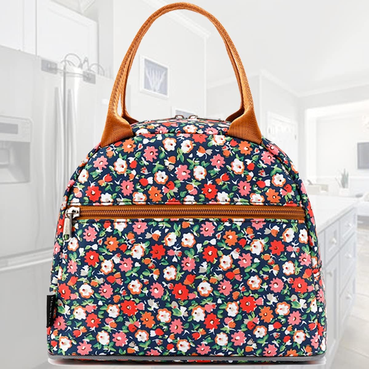 FlowFly Insulated Lunch Cooler Bag - Tote Bag Organizer for Women/Men, Black - Colors A