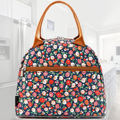 FlowFly Insulated Lunch Cooler Bag - Tote Bag Organizer for Women/Men, Black - Colors A