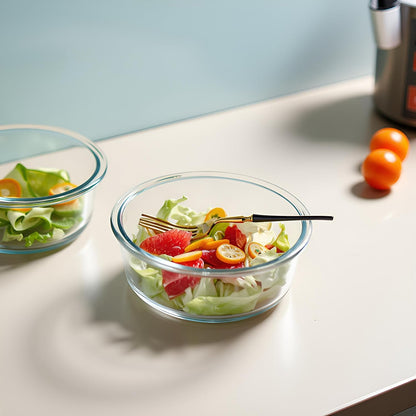 16oz Square Glass Food Storage Containers With Lids, 2 Cup Square Glass Food Containers With Lids, BPA free Small Meal Prep Bowls for leftovers, Dishwasher, Freezer Safe (8Pack)