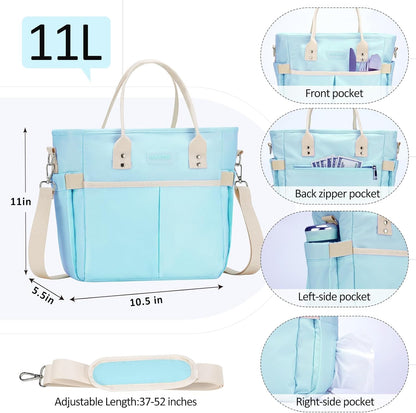 MAXTOP Lunch Bag Women for Work Insulated Thermal Lunch Box for Men with Wide-Open Pocket Reusable Leakproof Cooler Bags with Removable Shoulder Strap for Teacher Nurse Office Picnic Travel Black