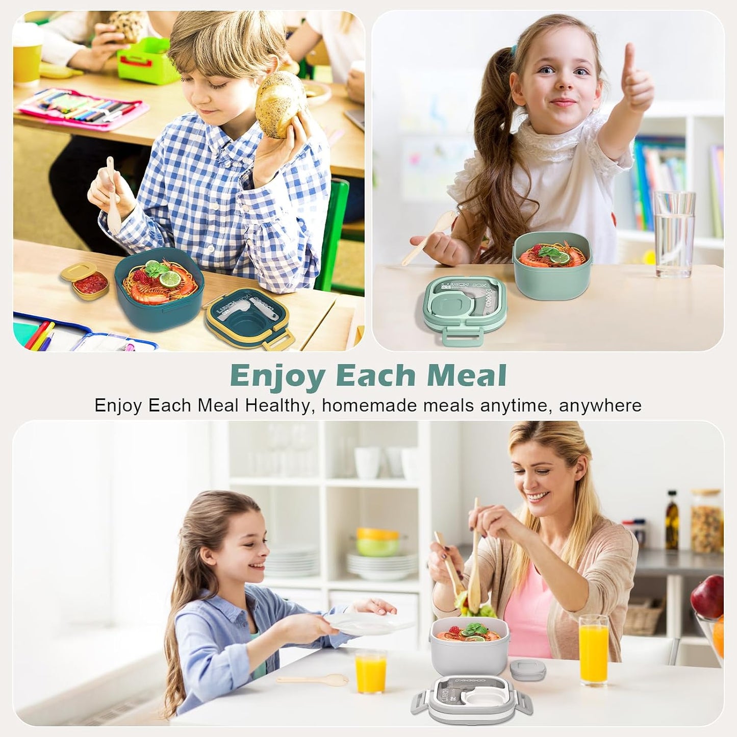 PEDECO Stackable Stainless Steel Bento Box with Insulated bag,Adult & Kids Luch Box,Leak-Proof,1-Tier Bento box,Lunch Box With Portable Sauce Pod and Cutlery-for Teens/Toddler,Dishwasher Safe,Blue