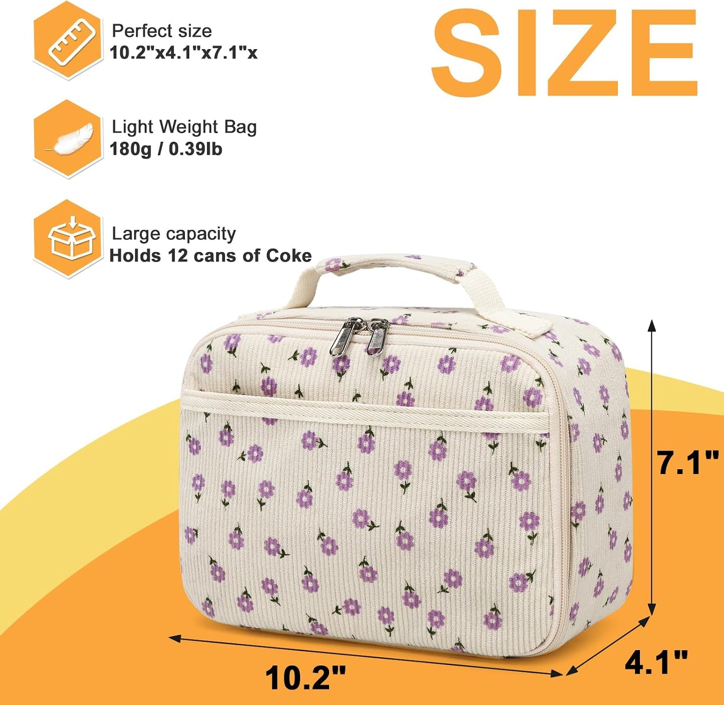 CAMTOP Kids Lunch Box Boys Girls Insulated Lunch Cooler Bag Reusable Lunch Tote Kit for School Travel (094 Tie Dye)