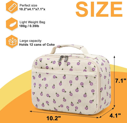 CAMTOP Kids Lunch Box Boys Girls Insulated Lunch Cooler Bag Reusable Lunch Tote Kit for School Travel (094 Tie Dye)