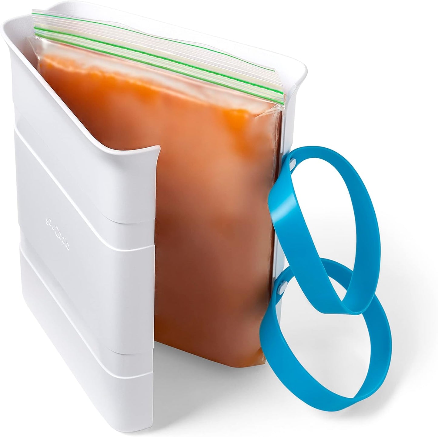 YouCopia FreezeUp Freezer Food Block Maker, 2 Cup, 2-Pack, Meal Prep Bag Container to Freeze Leftovers and Soup