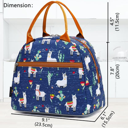 FlowFly Insulated Lunch Cooler Bag - Tote Bag Organizer for Women/Men, Black - Colors A