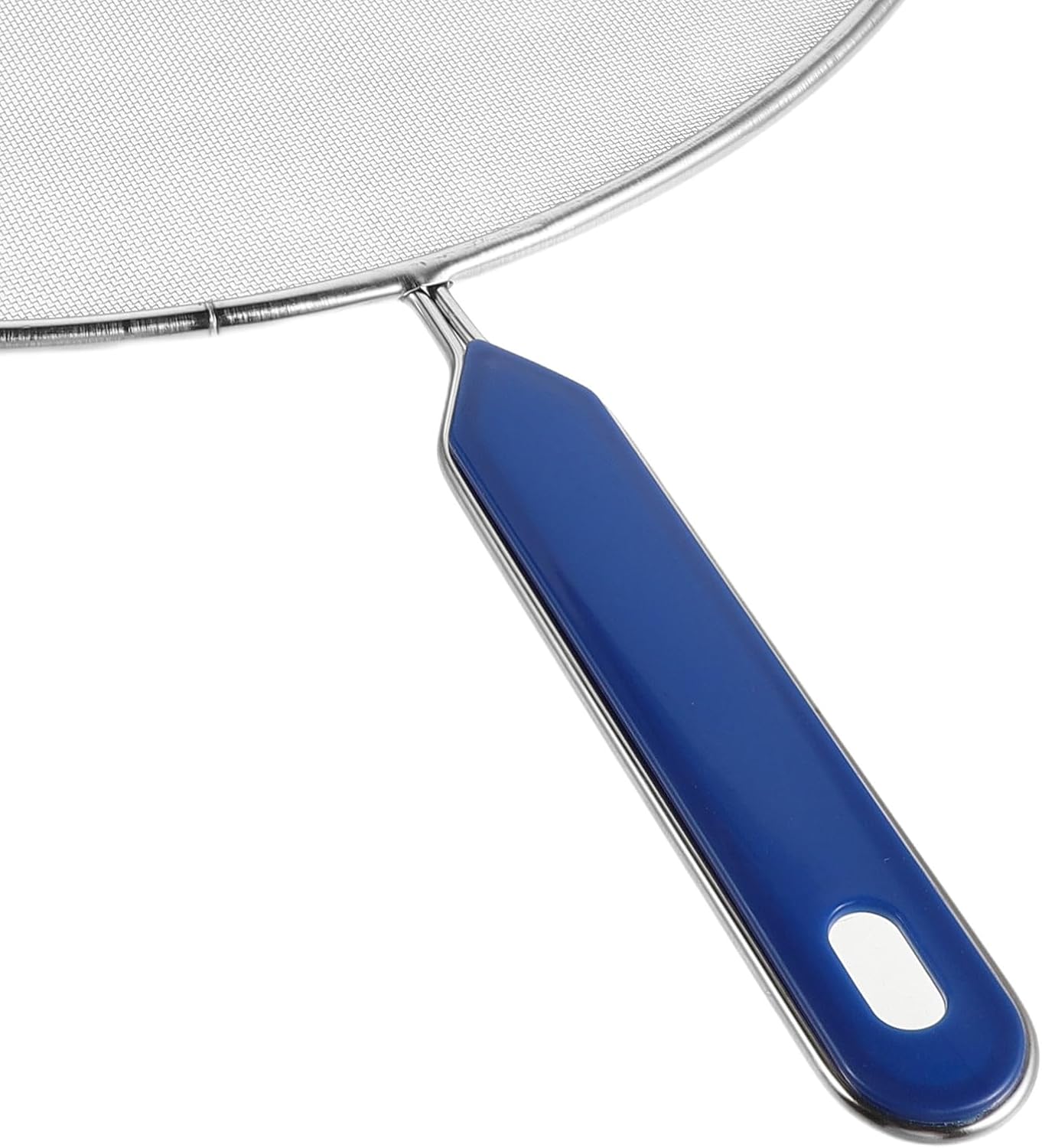 Splatter Screen for Frying Pan - 18.5" Stainless Steel Grease Splatter Guard with Fine Mesh & Heat-Resistant Handle - Oil Splash Shield for Bacon Frying and Cooking