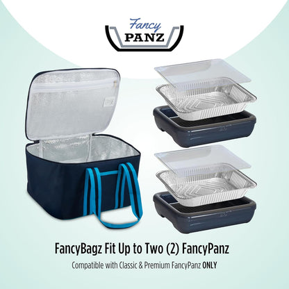 Fancy Panz Insulated Casserole Carrier Bag - Pink Thermal Food Transport Bag for Hot & Cold Dishes - Holds 2 Portable Insulated Bag for Potlucks, Parties, Tailgates & Entertaining