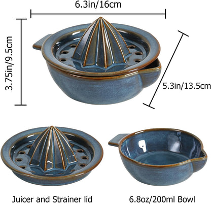 Ceramic Citrus Lemon Orange Juicer Manual Squeezer, Hand Juicer Reamer