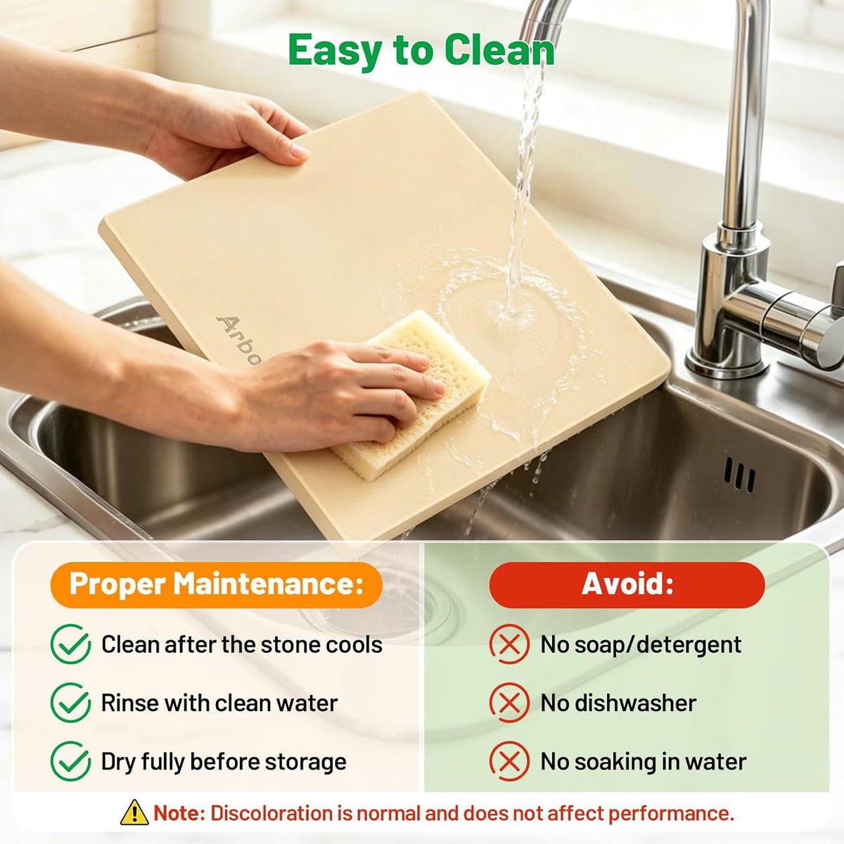 Cordierite Pizza Stone for Oven & Grill, 15 x 12 Inch Rectangular