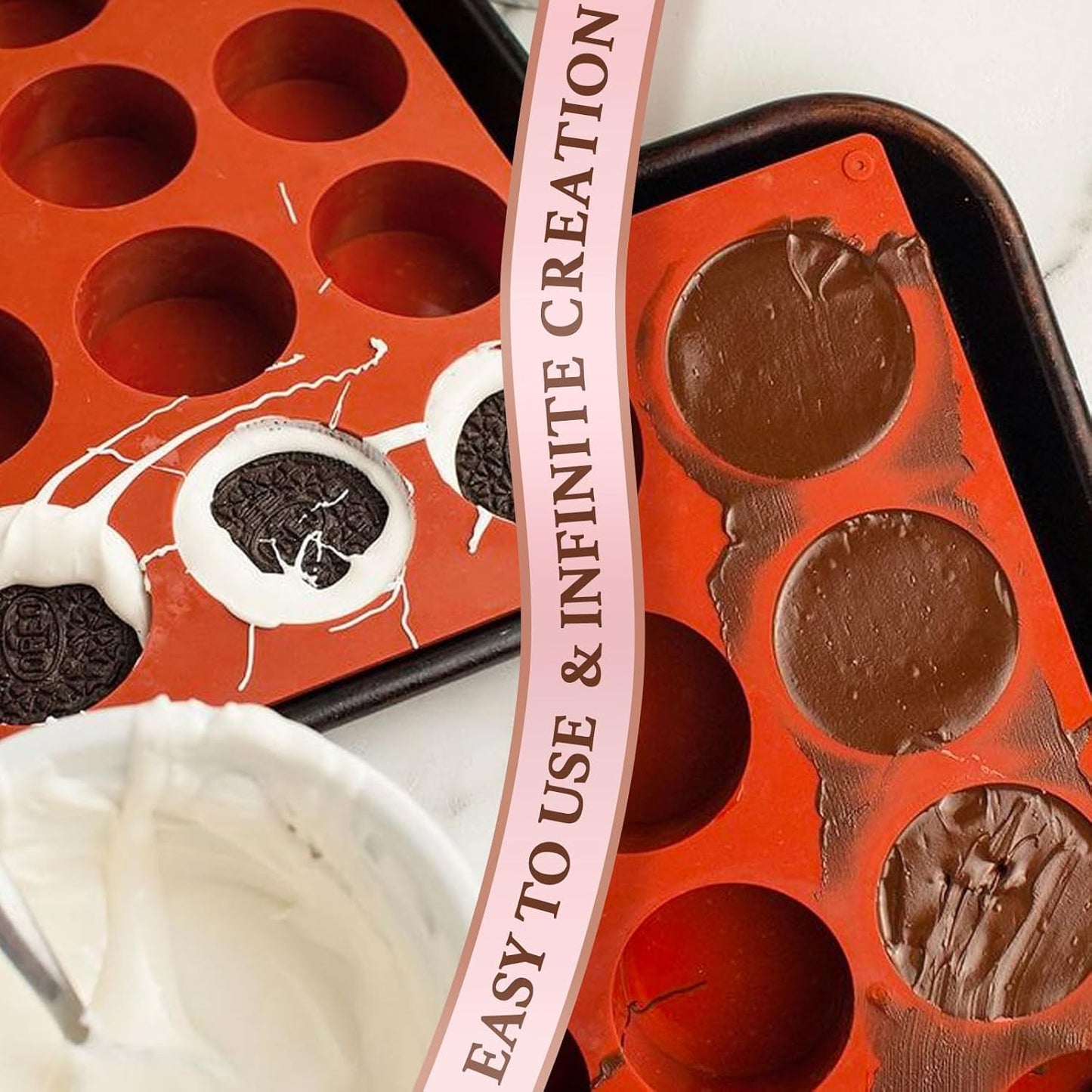 HKNMTT Silicone Muffin Pan for Baking, Cupcake Egg bites Brownie Mold 12 Cup Regular Size, Oven Safe BPA Free kitchen Appliances