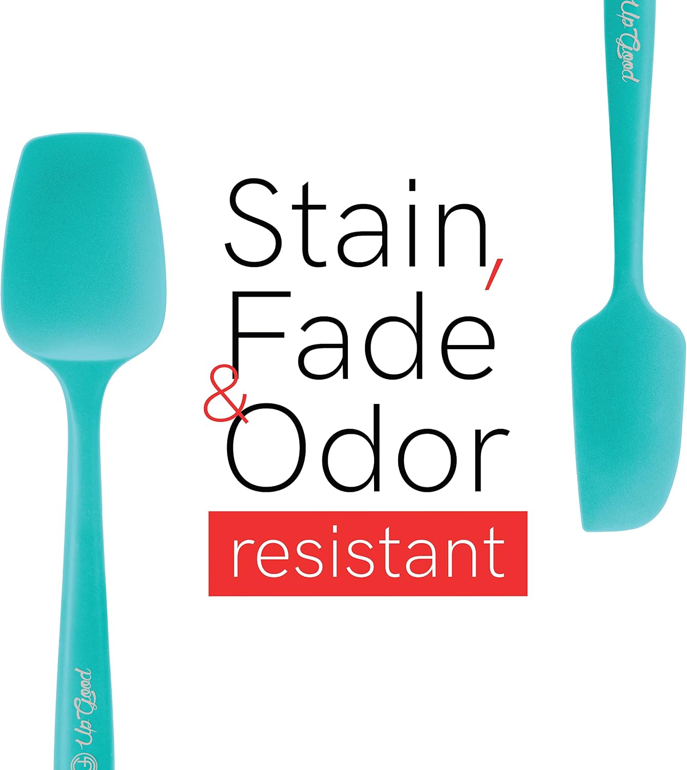 UpGood Silicone Spatula Set 600°F - High Heat Resistant Nonstick, Small and Large Kitchen Spatulas - Flexible BPA Free Professional Grade Cookware - Utensils for Cooking, Baking, Mixing(4 Pcs, Grey)