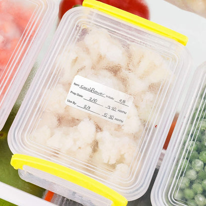 Restaurant Quality Shelf Life Labels / 500 Meal Prep Stickers/Use by Removable Labels / 2" x 3" Food Organization Sticker/Made in The USA