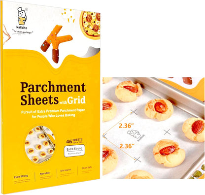 Katbite Hamburger Patty Paper 1000Pcs, 5.5"x5.5" Non Stick Parchment Paper Squares Sheets for Patty Seperate, Burger Press, Ground Beef, Freezing or Candy Wrappers, Use for Oven, Microwave or Freezer