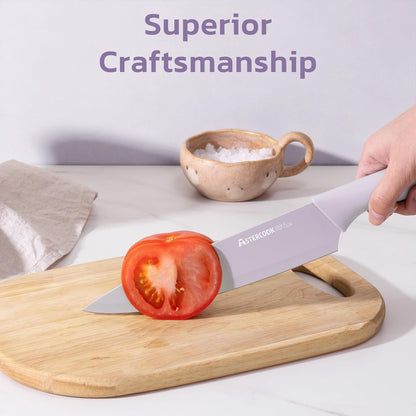 Astercook Knife Set, 13 Pieces Kitchen Knives Set with Healthy Anti-Rust Coating, Dishwasher Safe, Stainless Steel Chef Knife Sets with 6 Blade Guards, Perfect Holiday Gifts for Kitchen