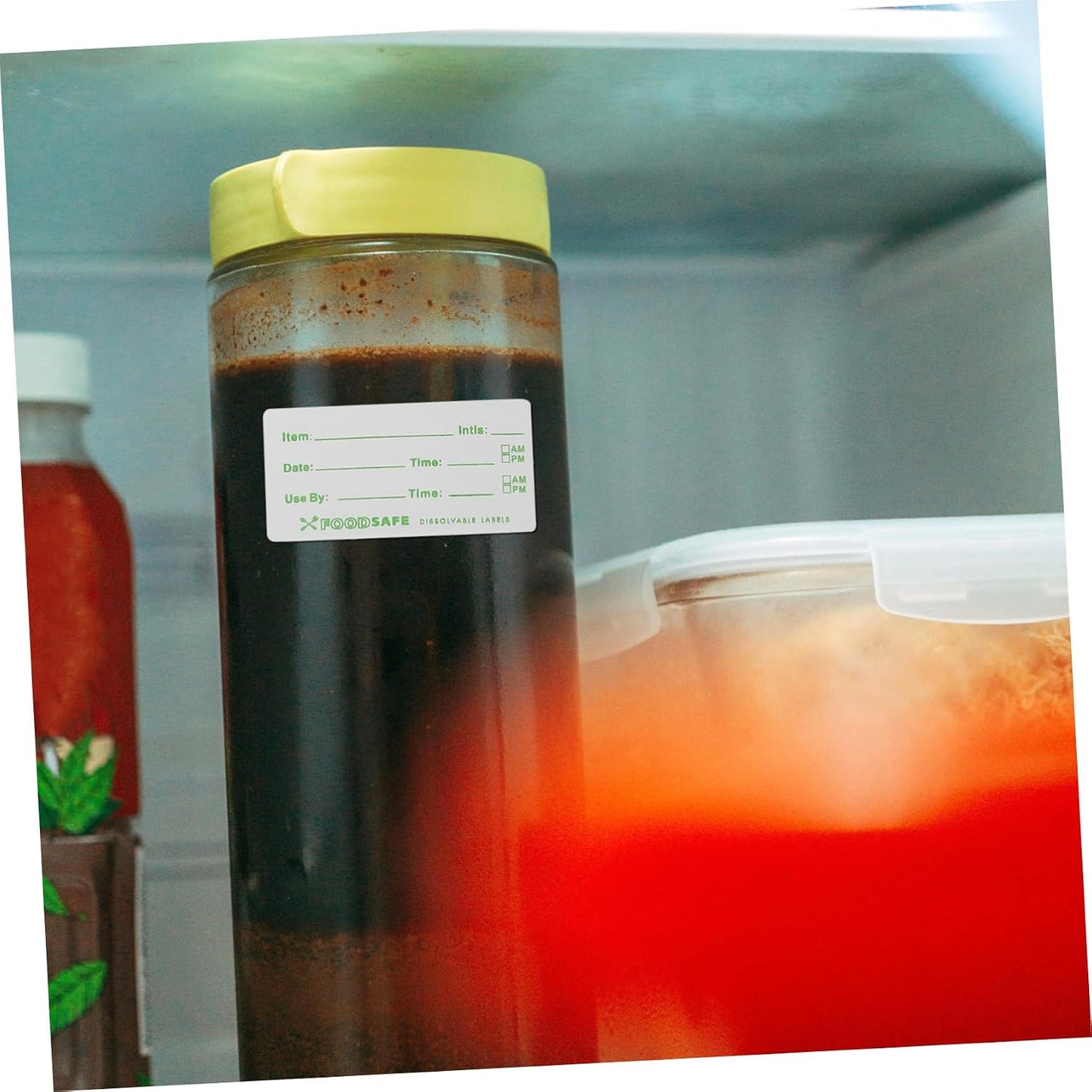 Date Stickers for Food Storage of Removable Labels for Refrigeration Easy Application and Removal for Organizing Kitchen and Pantry Items