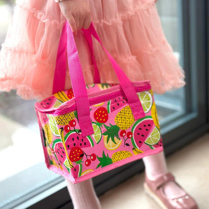 Fashion Stationery Insulated Lunch Bag Kids Lunch Box Folding Reusable Lunchbags for Girls or Boys Lunch Box for School, Beach or Travel Small Cooler or Picnic Coolers