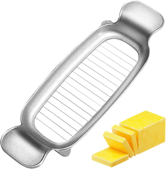 Butter & Cheese Slicer, Multipurpose Butter Cutter Vegetable Slicer, Non-sticky Material with Ergonomic Handle, Suitable for Cutting Butter, Cheese, Mushrooms, Fruit and Other Softer Foods