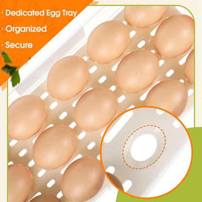 2 Pack Deviled Egg Container with Lid and Handle 2 Layer Deviled Egg Carrier for 60 Reusable Stackable Platter Clear Plastic Storage Tray for Dish Washer Party Home Kitchen Suppies